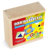 Jogo Da Memória Formas geométricas - 40 Peças - Marrom