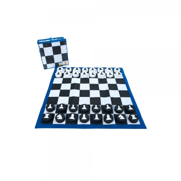 Jogo de Dama e Xadrez Gigante  Educativo, Lógico e Criativo - LDM Brinquedos - Branco/Preto