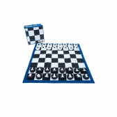 Jogo de Dama e Xadrez Gigante  Educativo, Lógico e Criativo - LDM Brinquedos - Branco/Preto