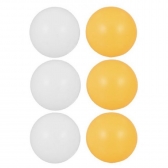 Kit 6 Bolas Para Tênis de Mesa Blister - Gold Sports - Branco/Laranja