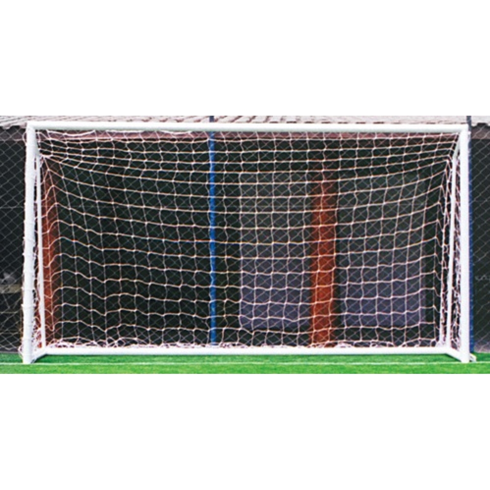 Par de Rede de Futebol Society 5 metros Fio 4 - Matrix - Branco