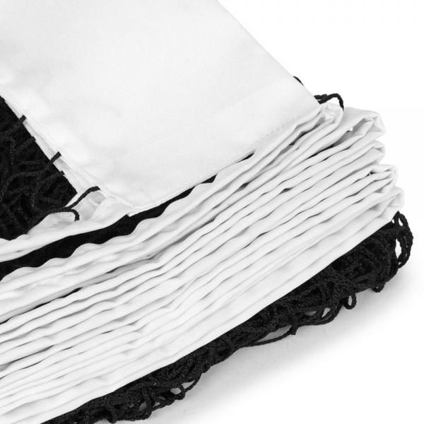 Rede de Pickleball Master Rede Fio 1,5mm 4 Faixas Seda R-PB - Preto/Branco