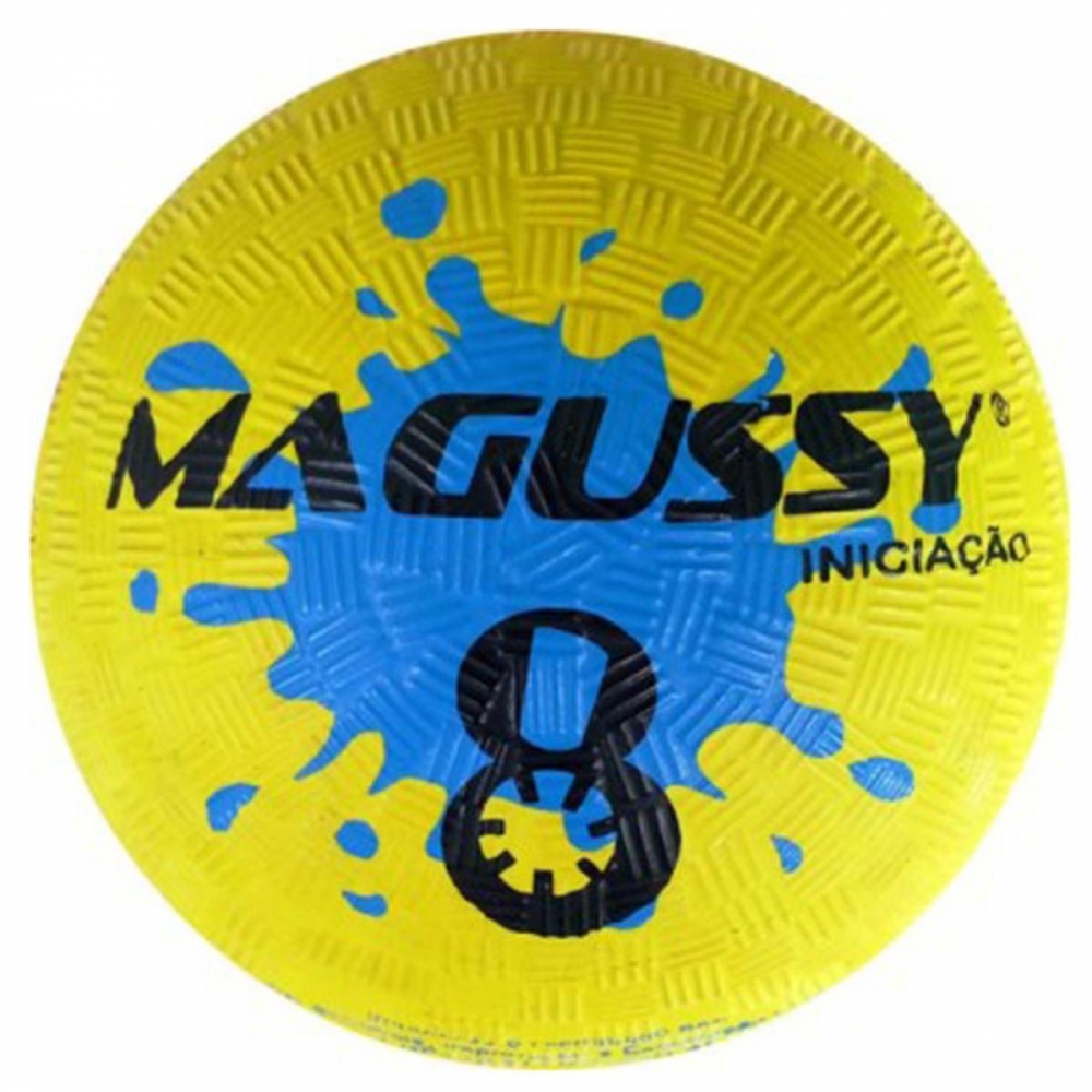 Bola Magussy Iniciação de Borracha N°8 - Amarelo