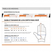 Luva Poker Training Futebol de Campo/Society Hold Tamanho 10 - azul/laranja