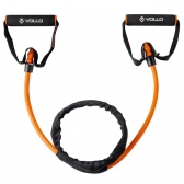 Extensor Elástico Vollo Com Pegador 1 Via Tensão Média - Laranja