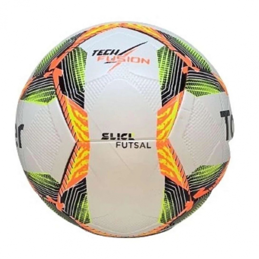 Bola Futsal Topper Slick 24 Branco/Amarelo - Branco/Amarelo