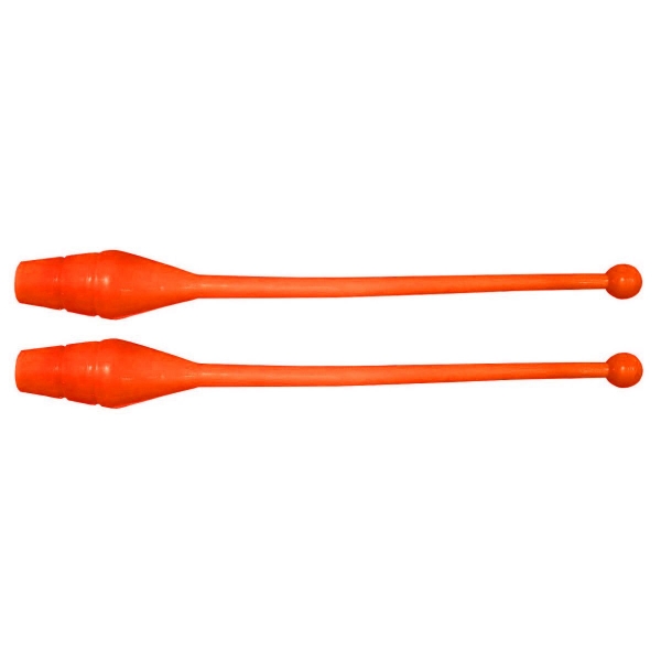 Par de Maça Ginástica Rítmica Infantil 35 cm - Laranja