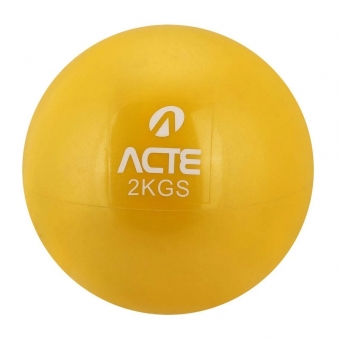 Bola Tonificadora Acte Sports de 2KG Amarela