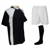 Jogo de Uniforme Completo TRB 20+2 Preto/Branco - Preto/Branco