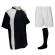 Jogo de Uniforme Completo TRB 20+2 Preto/Branco - Preto/Branco