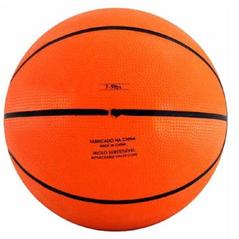 Bola de Basquete Magussy Oficial Tamanho 7 - Laranja/Preto