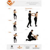 Bastão de Massagem Preto Vollo - Cinza/Preto