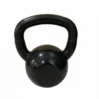 Kettlebell 6KG Emborrachado Preto