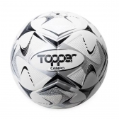 Bola Campo Topper Slick Colorful - Branco/Cinza