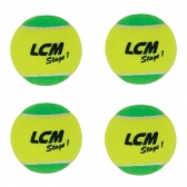 Kit Bola de Tênis Stage 1 LCM com 4 Unidades - Verde
