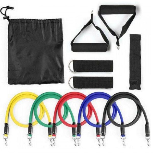 Kit de Extensores Elásticos - Azul/Branco