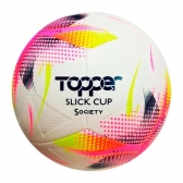 Bola Topper Slick Cup Society BR/AM/RS - Branco/Rosa