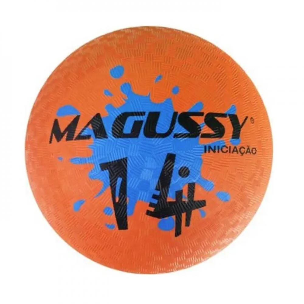 Bola Iniciação de Borracha Magussy Tamanho 14 - Laranja