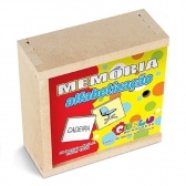 Jogo Da Memória Figuras E Palavras - Alfabetização 40 Peças - Marrom