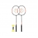 Kit Badminton Vollo Completo com 2 Raquetes e 2 Petecas - Preto/Laranja