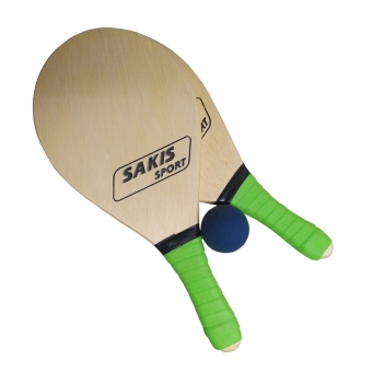 Kit de Frescobol Sakis Verniz com Bola