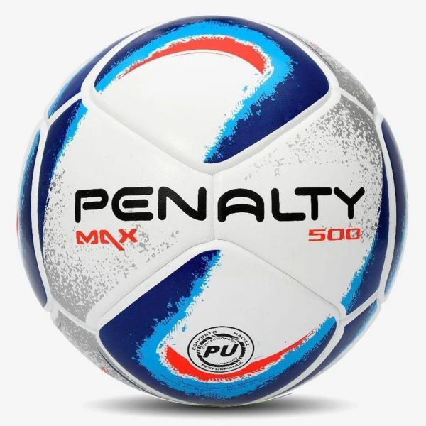Bola De Futsal Penalty Max 500 Termotec XXIV Branco e Azul - Branco/Azul