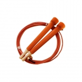 Corda De Pular Crossfit Speed Rope 3m Cabo De Aço Plastificado - Laranja