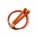 Corda De Pular Crossfit Speed Rope 3m Cabo De Aço Plastificado - Laranja