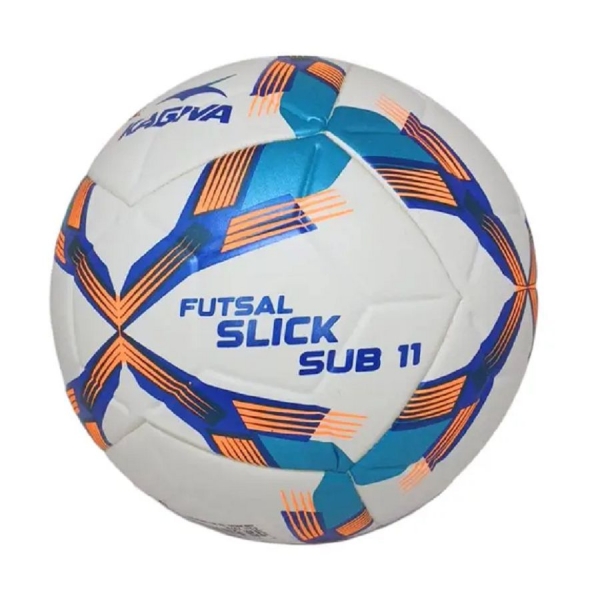 Bola de futsal kagiva slick sub 11 - Branco/Azul