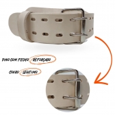 Cinturão de Agachamento Suporte a Lombar - Hunter - Creme