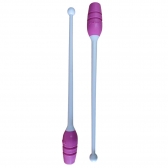 Par de Maça Ginástica Rítmica Conectável Infantil/Juvenil 40cm - Tuimader - Roxo