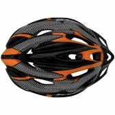 Capacete Ciclismo com Led Outmold GTS Laranja G - Preto/Laranja