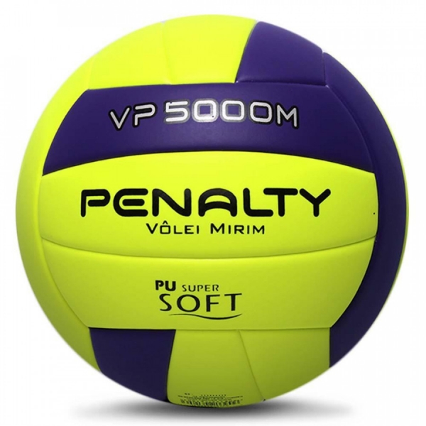 Bola de Vôlei Penalty VP 5000M Mirim X Amarela e Roxa - Amarelo/Roxo