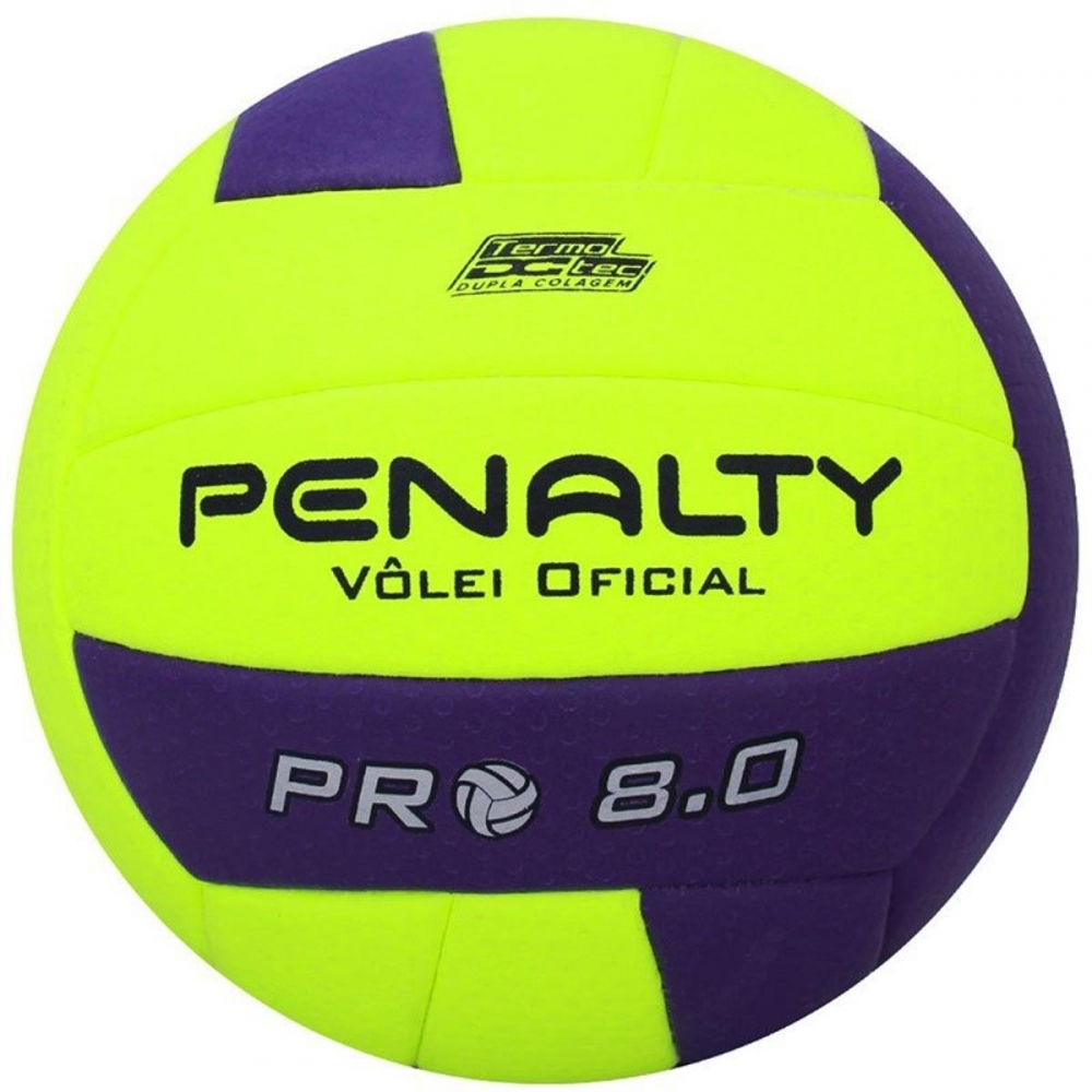 Bola Vôlei 8.0 Pro IX (Verde e Roxo) - Penalty - Verde