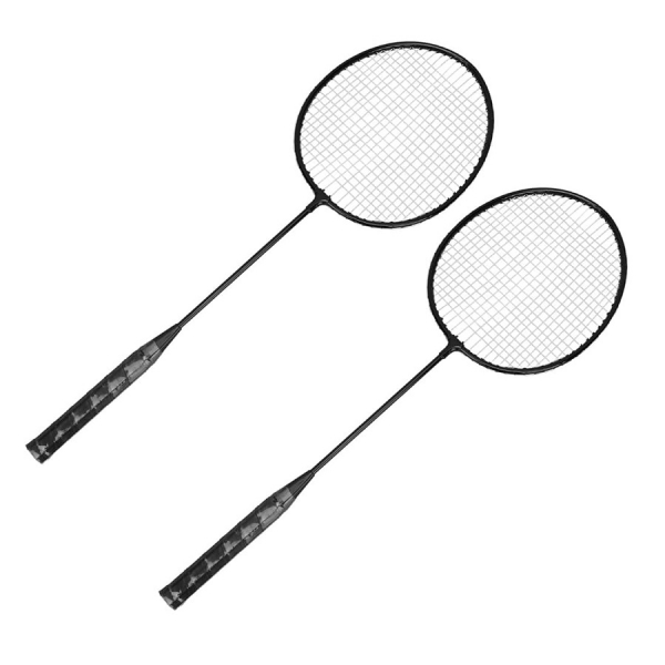 Kit Badminton Starflex Sports 2 Raquetes e 2 Petecas - Preto