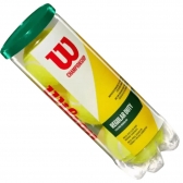 Tubo de Bola de Tênis com 3 unidades Wilson Championship Regular Duty Saibro - Amarelo/Branco