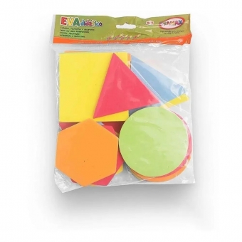 Figuras Geométricas EVA com 20 Peças 5653 - Evamax