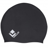 Touca Natação Silicone Vollo Sports Preta - Preto/Branco
