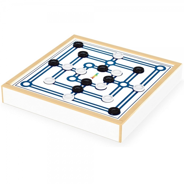 Jogo 4 em 1 Xadrez Ludo Damas Trilha com Estojo Junges - Verde