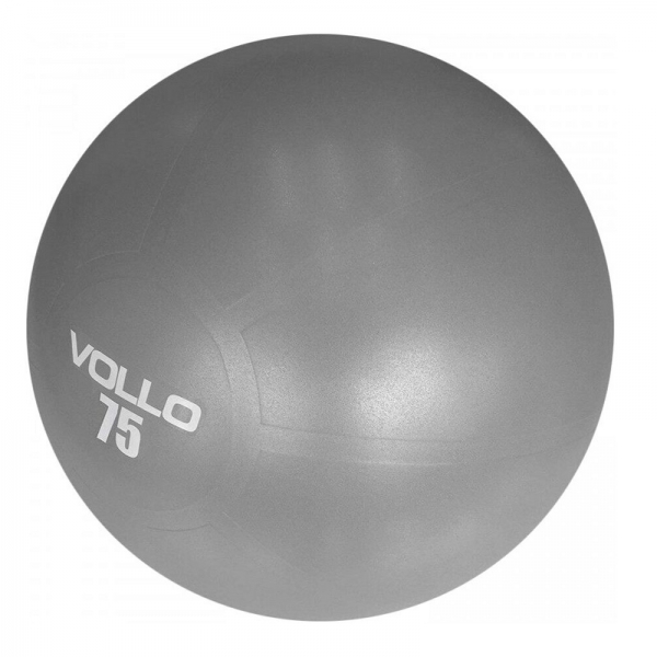 Bola de Ginástica Gym Ball 75cm - Vollo - Cinza