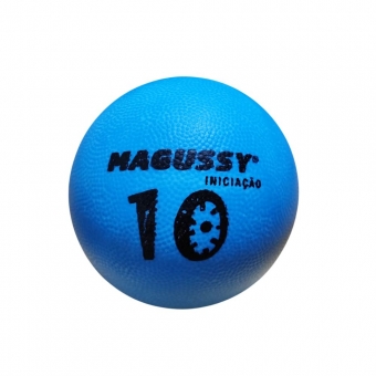 Bola Iniciação de Borracha Magussy Tamanho 10  Azul