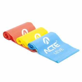 Kit Faixas Elásticas 3 Intensidades Leve Médio Forte T13 Acte Sports