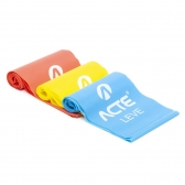 Kit Faixas Elásticas 3 Intensidades Leve Médio Forte T13 Acte Sports - azul/branco