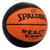 Bola Basquete Spalding React TF 250 All Surface - Laranja/Preto