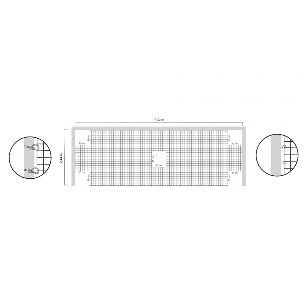 Rede de Precisão de Futebol de Campo - Master Rede - Branco