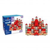 Brincando de Engenheiro N° 7 Xalingo - Blocos de Montar 300 peças - Vermelho