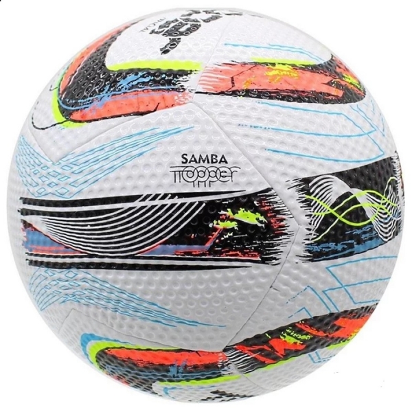 Bola Society Topper Samba TD1 - Branco/Laranja