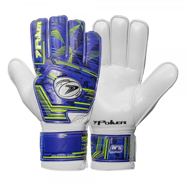 Luva de Goleiro Poker Training Hold Azul Tamanho 9 - Azul