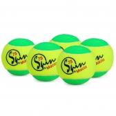 Bola de Tênis Spin 75 Macia Pack com 05 Unidades Verde - Amarelo/Verde