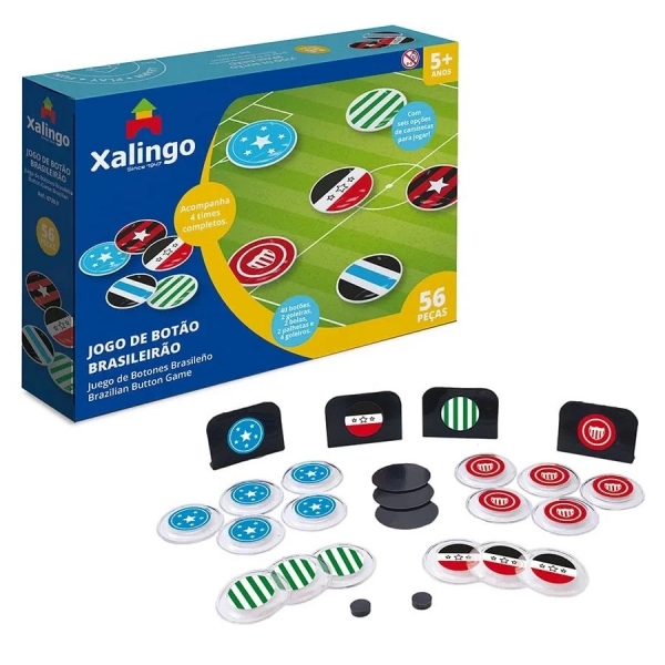 Jogo de Botões Brasileirão  Xalingo - Azul